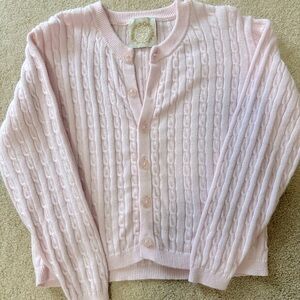 Beaufort Bonnet Girls Cambridge Cable Knit Cardigan